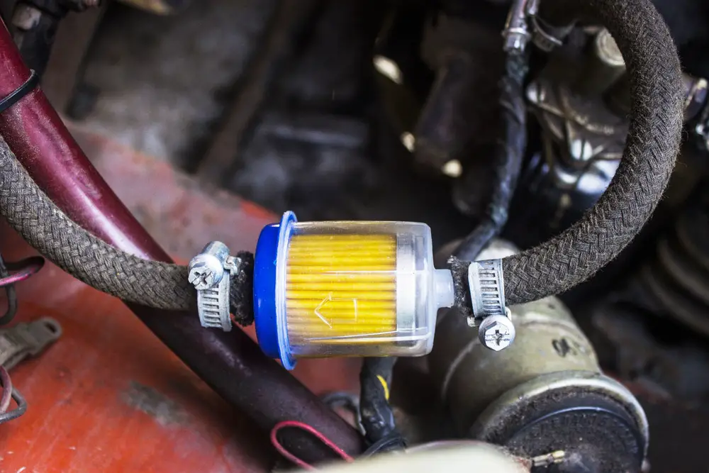 Fuel filter for a lawn mower hot sale